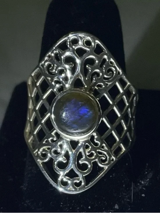 Labradorite ring