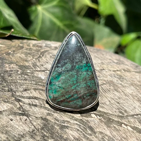 Size 8.75‎ 925 silver plated African turquoise ring