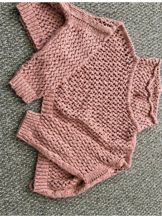 Free People Open-Knit Rose Cowl Sweater