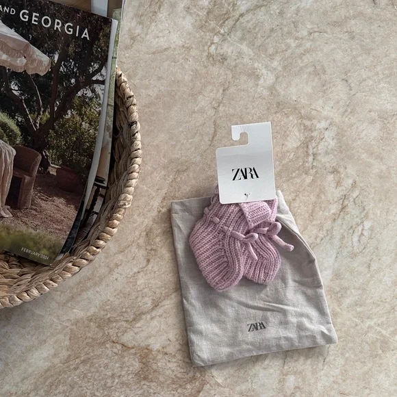 Zara Pink Baby booties