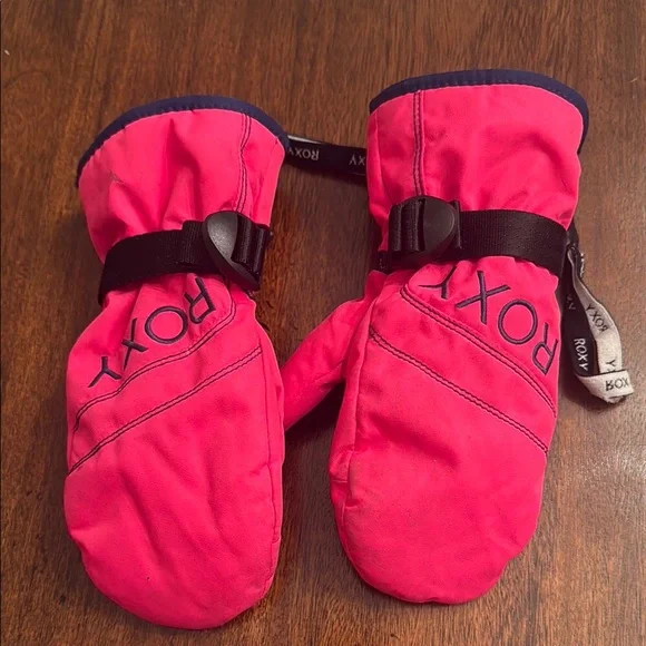 Roxy Bright Pink Kids Mittens