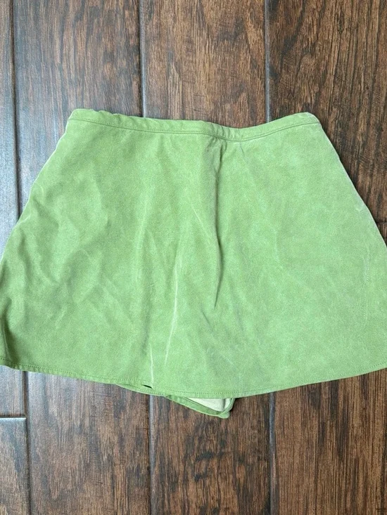 Free People Green Mini Skort
