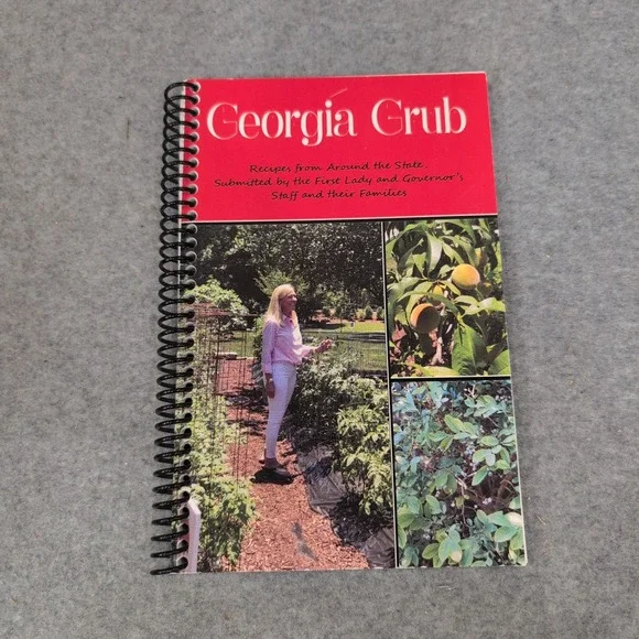 Georgia Grub Cookbook First Lady Marty Kemp Governor Staff Recipes Spiral Bound