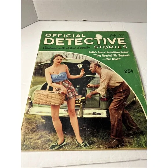 Official Detective Stories Magazine, July 1951, Vintage True Crime Stories