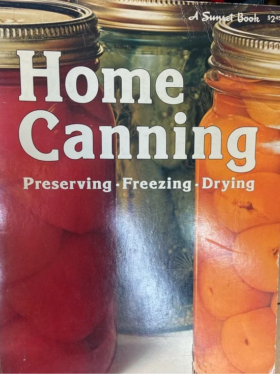 Vintage 70s 1970s Canning Preserving Freezing Drying Cookbook book can preserve