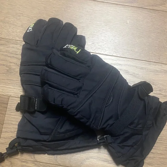 Head Black Kids Ski Gloves