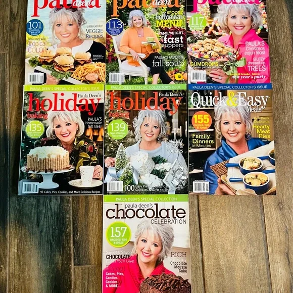 Bundle 7 Vintage Paula Deen Special Edition Magazines Included 2007 2008 2009