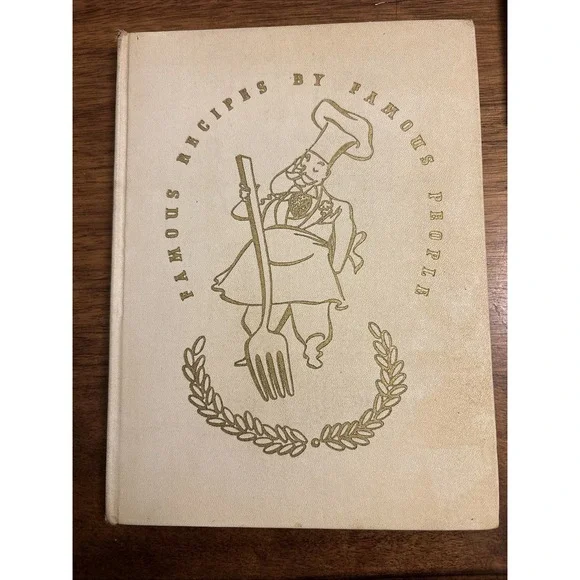 Vintage Famous Recipes by Famous People‎ 1940 Walt Disney J Edgar Hoover Plus
