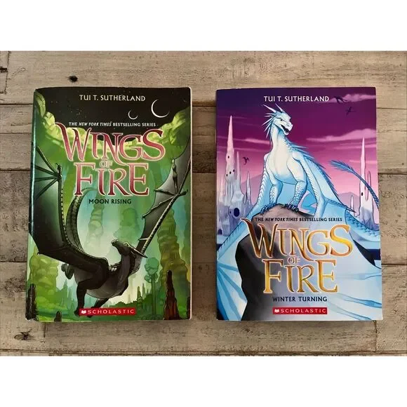 Wings Of Fire #6 Moon Rising #7 Winter Turing - Tui T Sutherland Paperback Books
