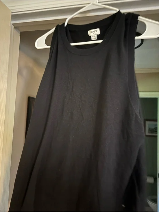 J. Crew Black Sleeveless Crewneck Tank