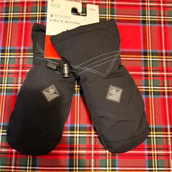 Spyder Black girls ski ⛷️ Mittens