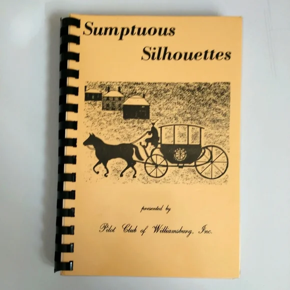 Recipe Book Of Delicious Food💥🥮🍮Vintage Sumptuous Silhouettes Pilot Club