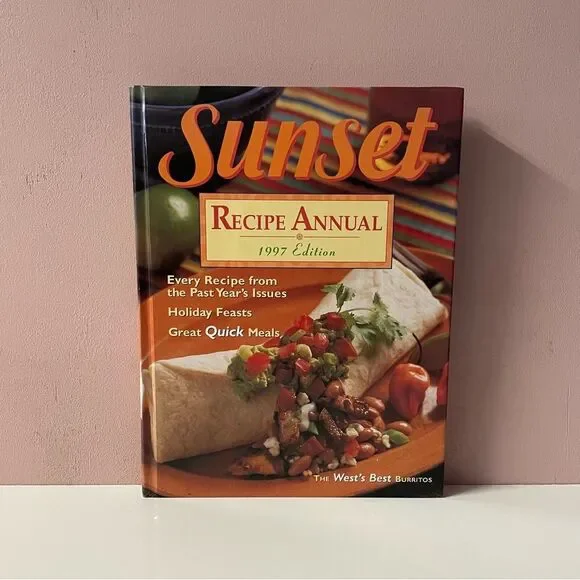 Vintage Sunset Recipe Annual 1997 Edition Hardcover Cookbook GUC