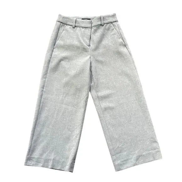 J. CREW Wide Leg Trouser Womens Sz 2 Petite Grey