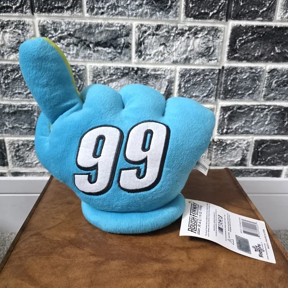 Nascar Carl Edwards Roush Fenway Blue Foam Finger Plush Toy