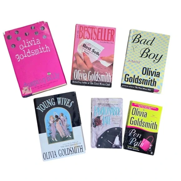 OLIVIA GOLDSMITH - Lot of 6 Hardcover Paperback Books Novels Book Novel‎