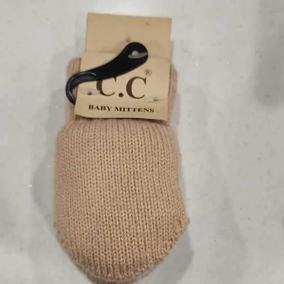 C.C Baby Mittens - Tan