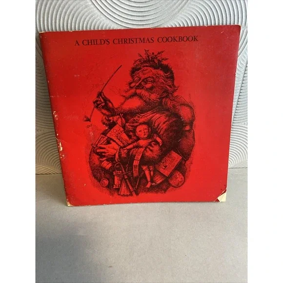 1964 A CHILD'S CHRISTMAS COOKBOOK The Denver Art Museum SANTA Vintage 60s
