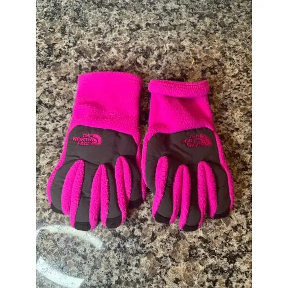The North Face Kids Mittens - Pink and Black