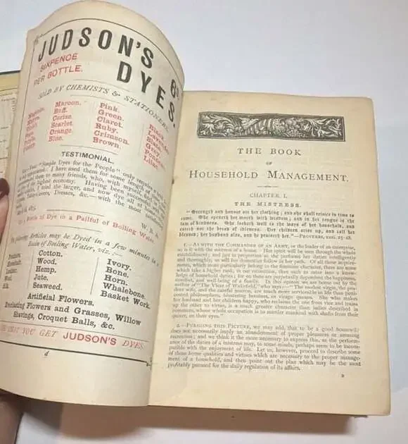 Early 1900’s The Book of Household Management by Isabella Beeton * restorer & bi