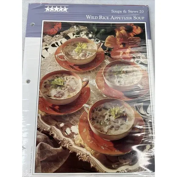 Vintage Southern Living Five Star Recipe Inserts Soups & Stews‎ 20 In Wrapper