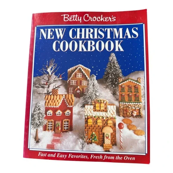 Betty Crocker New Christmas Cookbook Holiday Recipes Menus Gifts Softcover 1990s