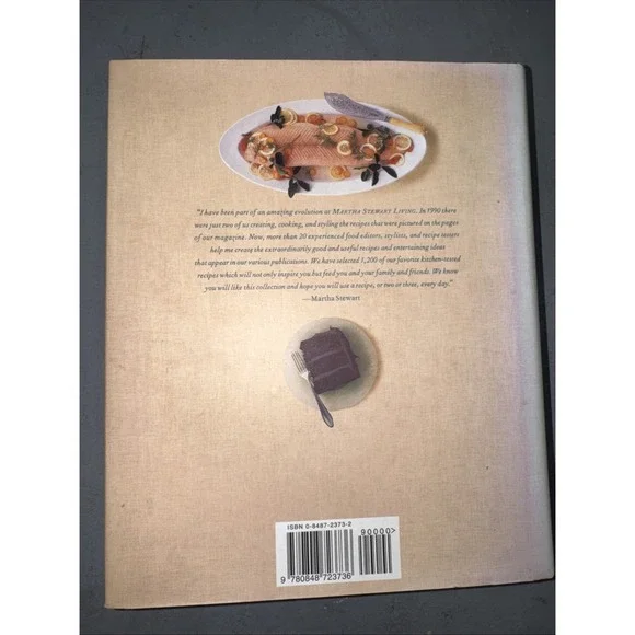 Martha Stewart Living Cookbook by Martha Stewart (2000, Hardcover)