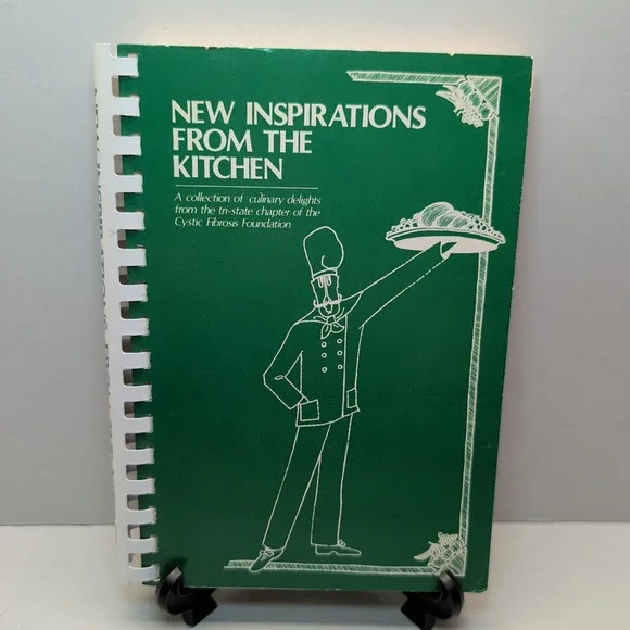 New Inspirations From The Kitchen Cookbook 1986 Cystic Fibrosis Foundation PA NJ