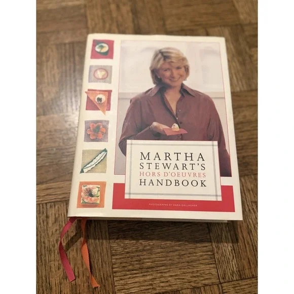 Martha Stewart Hors D'Oeuvres Cookbook Hardcover 1999 Excellent Cottagecore  Vtg