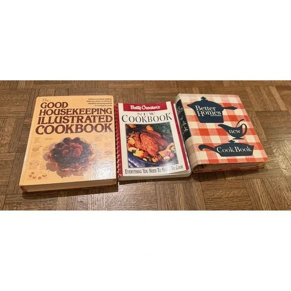 Vintage Cookbook Lot 3 Classic Betty Crocker Better Homes Good Housekeeping
