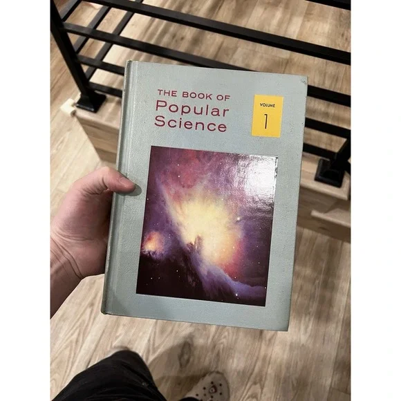 Vintage The Book of Popular Science Complete Volumes 1–10 Hardcover Set Grolier