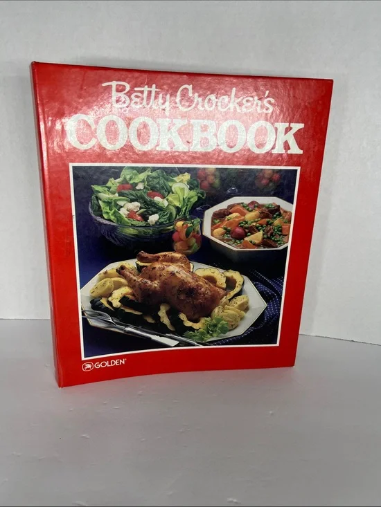 Betty Crocker Cookbook - Red Cover with Food Photography