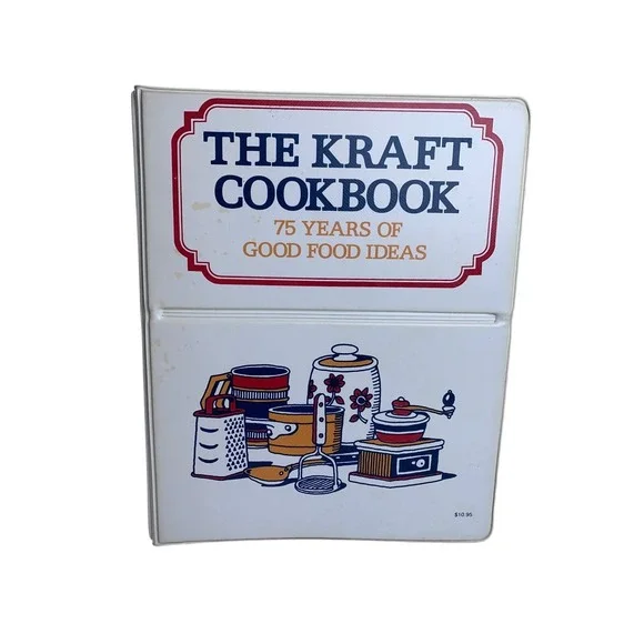 Vintage‎ 1978 The Kraft Cookbook 75 Years of Good Food Ideas 3-Ring Binder Retro