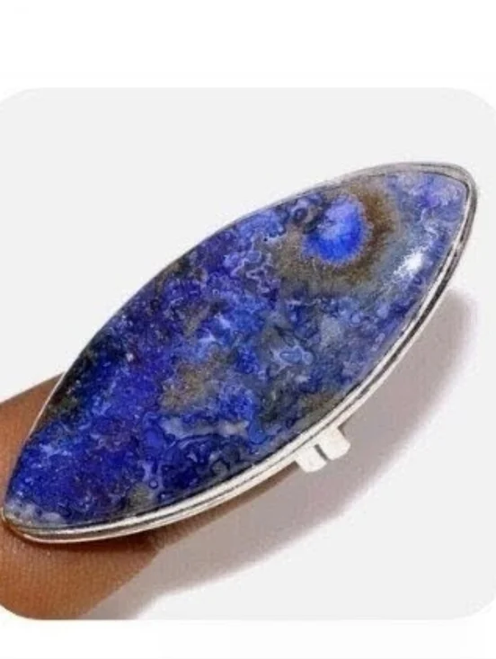 Lapis Lazuli Gemstone Jewelry 925 Sterling Silver Handmade Ring
