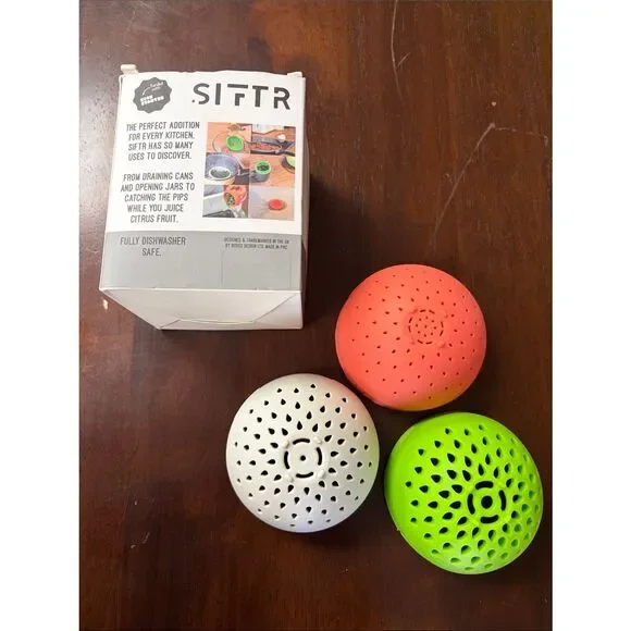 Nesting Can Strainer Mini Colander Set - Silicone Can Strainers