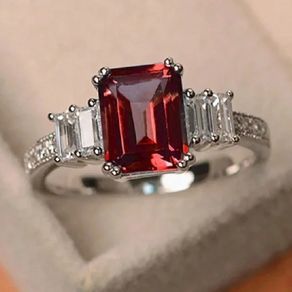 MONTY RUBY BRIDAL WEDDING RING