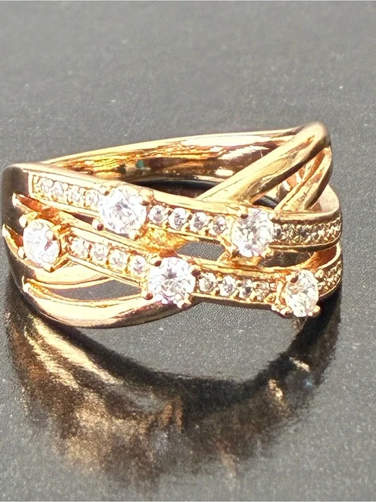 Gold Plated Ring Sz 7