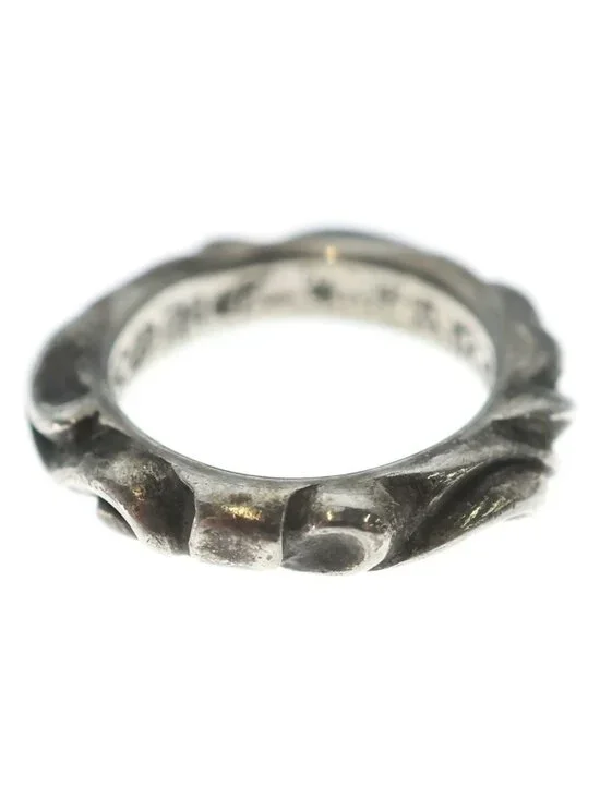 Chrome Hearts Scrl Band Scroll Ring Silver