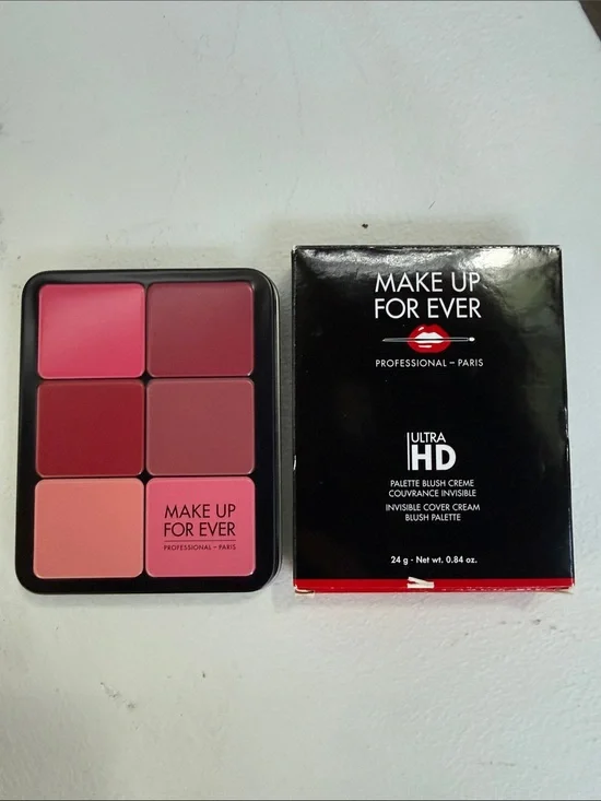 Makeup Forever Ultra HD Cream Blush Palette - Mixed Pinks & Raspberry retail $89