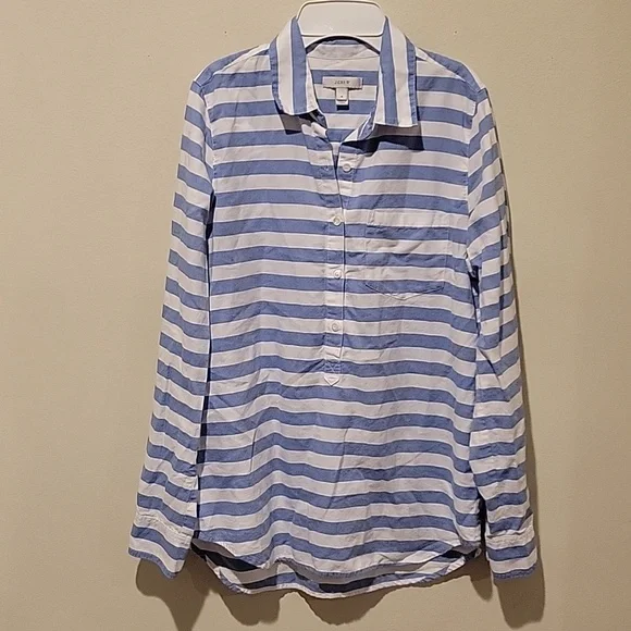 ❤️ J CREW POPOVER CAMP SHIRT / TOP, 4