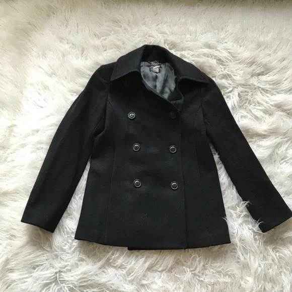J. Crew Melton Pea‎ Coat Jacket Double Breasted