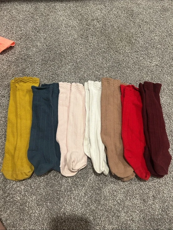 Soft Knit Crew Socks - Multi Color Pack