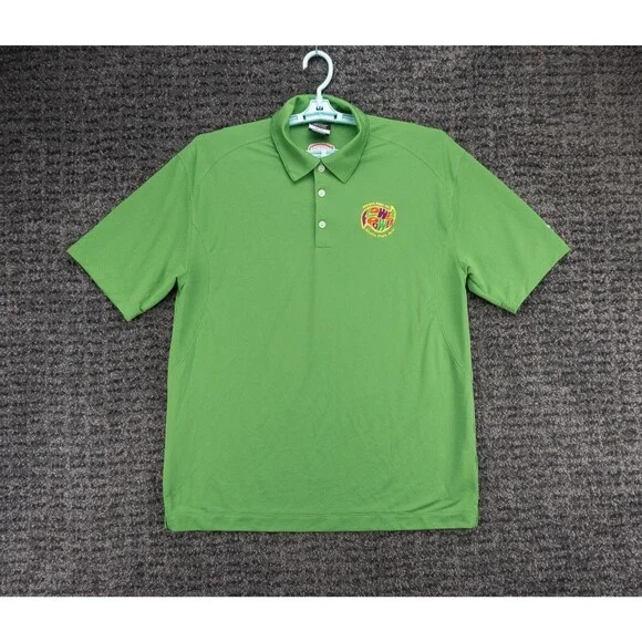Ithaca Beer Co Shirt Mens Large Green Nike Golf Tour Performance Polo Workwear
