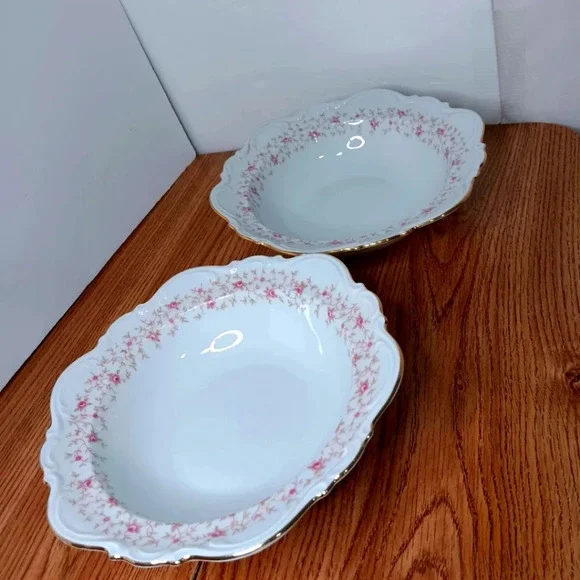 2 Mitterteich Bavaria deep plates, made in Germany.
