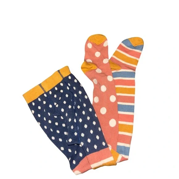 Matilda Jane Girls Polka Dot Stripe Footed Tights Multi Color Size 4-6