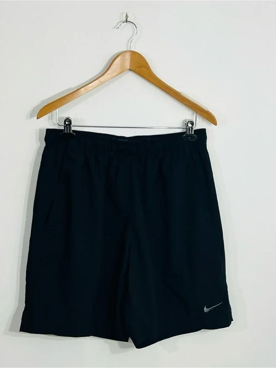 Nike Dri Fit Pull On Black Light Weight Athletic Streetwear Shorts Size Large