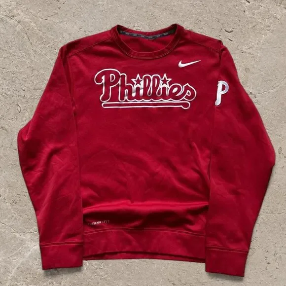 Y2K Mens Nike Philadelphia Phillies Crewneck SZ M