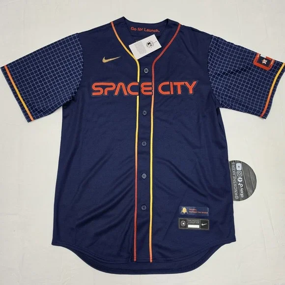 Nike Houston Astros Space City Baseball Jersey MLB City Men's Size Large