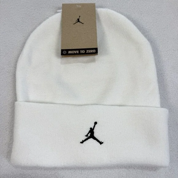 NWT Nike Jordan Peak Essential Beanie Cream Jumpman Unisex OSFM Winter Hat Cap
