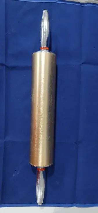 MCM Aluminum Rolling Pin in Gold Color with Polished Handles - 22oz 18